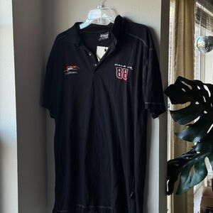 Dale Jr Embroidered Black Men's Polo Shirt